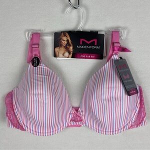 MAIDENFORM Women's Size 38C / 38D One Fab Fit T-Shirt Bra Underwire DM7958 NWT
